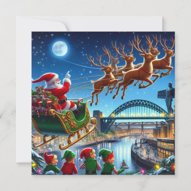 Tarjeta Festiva Santa por el Toon (Anverso)