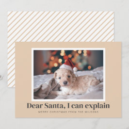 Tarjeta Festiva Santa, puedo explicar la divertida foto de un Masc
