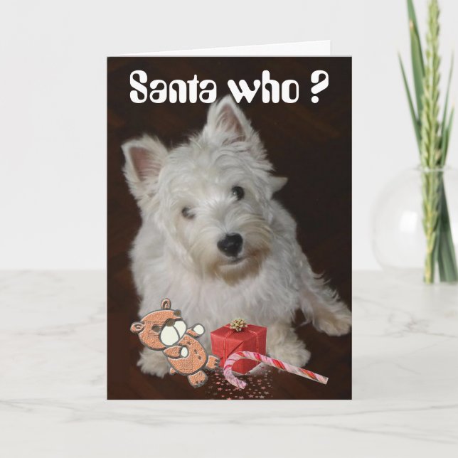 Tarjeta Festiva ¿Santa Quién? (Anverso)