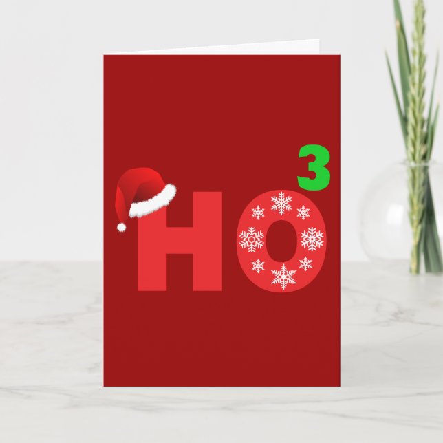 Tarjeta Festiva santa ríe con navidades (Anverso)