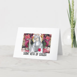 Tarjeta Festiva Santa Rita de Cascia