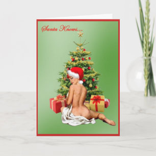 Tarjeta Festiva Santa sabe...