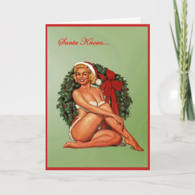 Tarjeta Festiva Santa sabe… (Anverso)