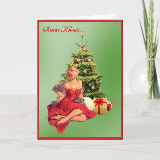 Tarjeta Festiva Santa sabe... (Anverso)