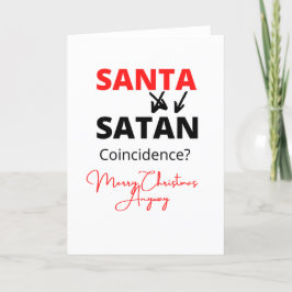 Tarjeta Festiva Santa Satan