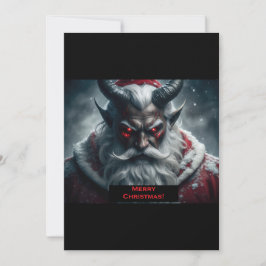 Tarjeta Festiva Santa Satánico