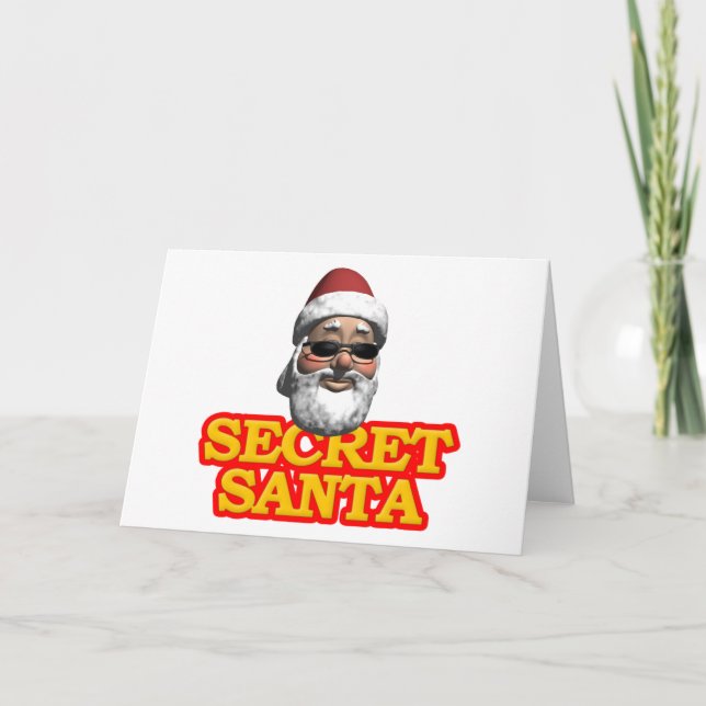 Tarjeta Festiva Santa Secreta (Anverso)