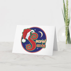 Tarjeta Festiva Santa secreto