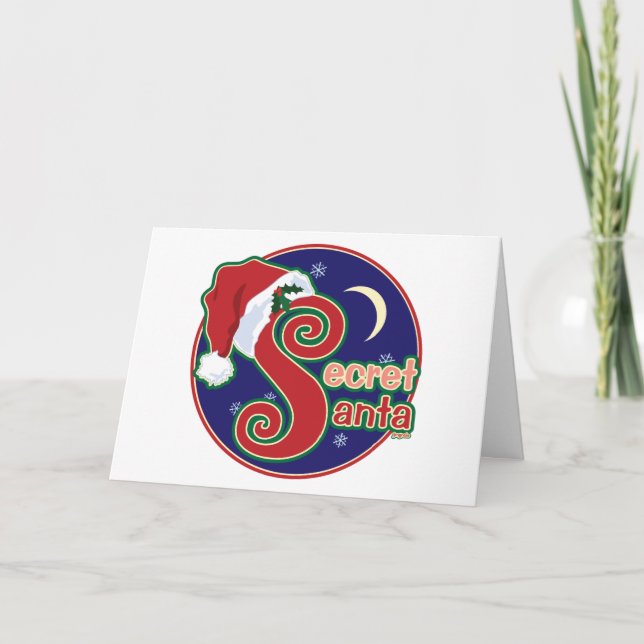 Tarjeta Festiva Santa secreto (Anverso)