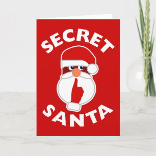 Tarjeta Festiva Santa secreto