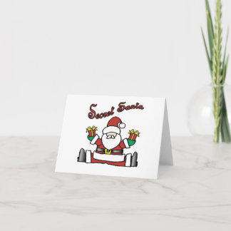 Tarjeta Festiva santa secreto