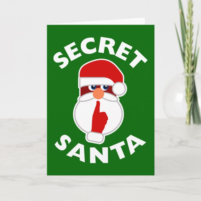 Tarjeta Festiva Santa secreto (Anverso)