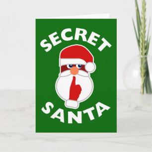 Tarjeta Festiva Santa secreto