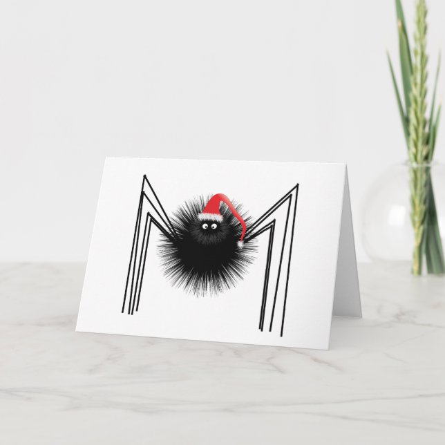 Tarjeta Festiva Santa Spider (Anverso)