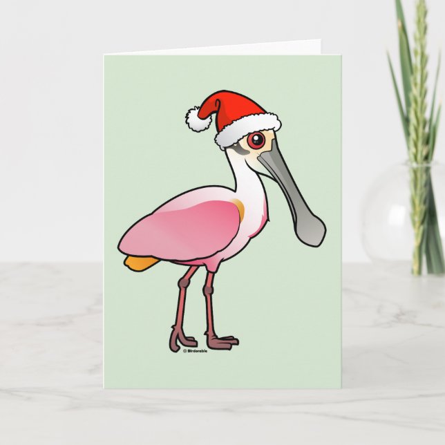 Tarjeta Festiva Santa Spoony (Anverso)