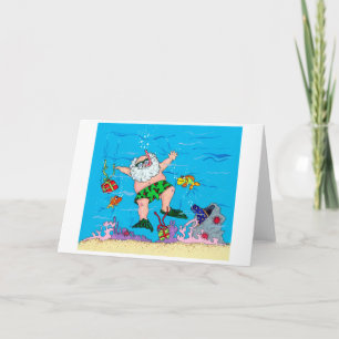 Tarjeta Festiva Santa Subacuática