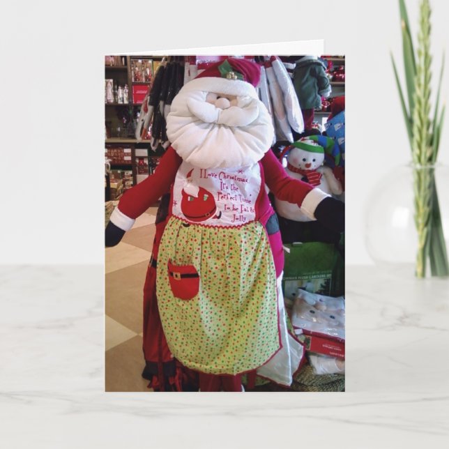 TARJETA FESTIVA SANTA TE COCINA NAVIDADES (Anverso)