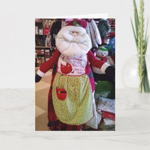 TARJETA FESTIVA SANTA TE COCINA NAVIDADES