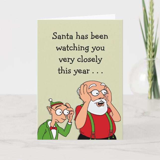 Tarjeta Festiva Santa te ve (Anverso)