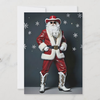 Tarjeta Festiva Santa Vaquero