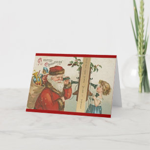 Tarjeta Festiva Santa Victoria con teléfono