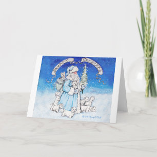 Tarjeta Festiva Santa Westies