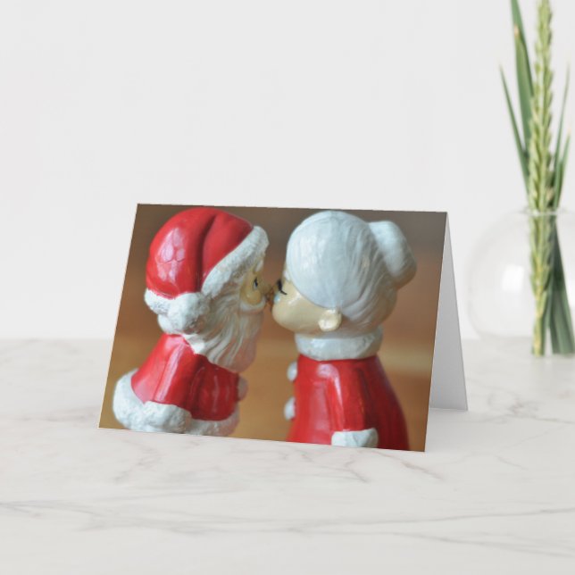 Tarjeta Festiva Santa y la Sra. Claus (Anverso)
