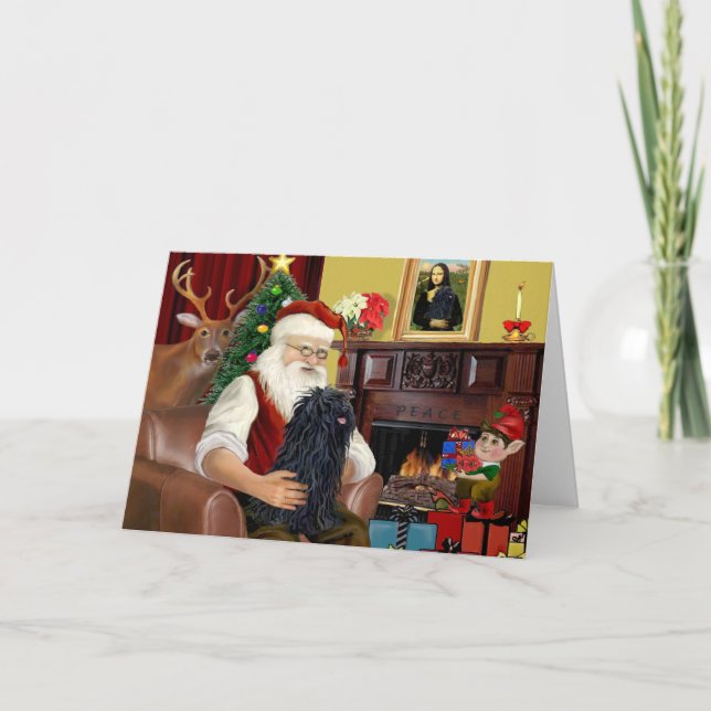 Tarjeta Festiva Santa y su Puli (Anverso)