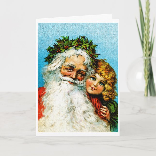 Tarjeta Festiva Santa y yo (Anverso)