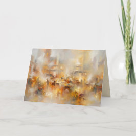 Tarjeta Festiva Santas Workshop Romantic Style Greeting Card