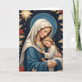 Tarjeta Festiva Santísima Virgen María Tradicional Católica