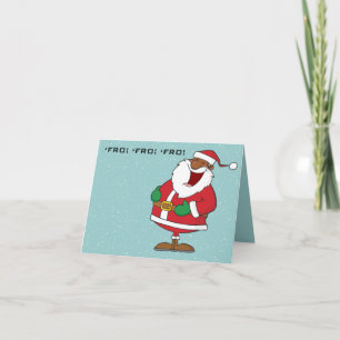 Tarjeta Festiva Santo negro alegre Nicholas 2