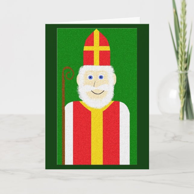 Tarjeta Festiva Santo Nicholas (Anverso)