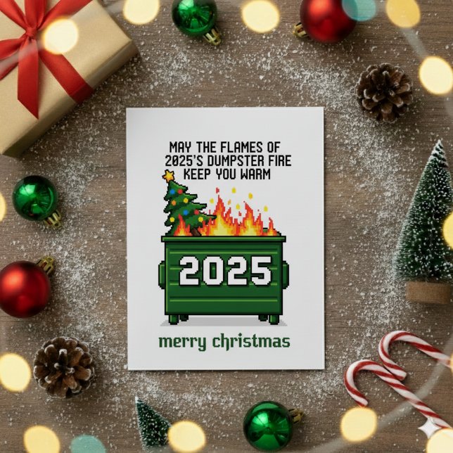 Tarjeta Festiva Sarcastic 2026 Christmas Humor Office Greeting  (Subido por el creador)