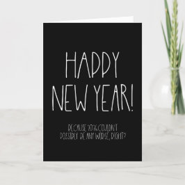 Tarjeta Festiva Sarcástico Feliz Año Nuevo 2024 divertido