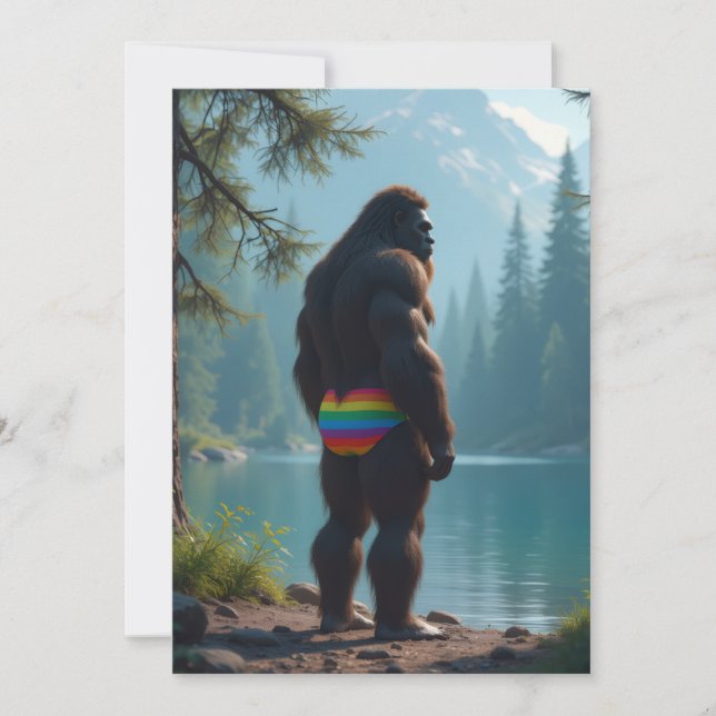 Tarjeta Festiva Sasquatch bloom (Anverso)