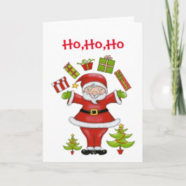 Tarjeta Festiva Sassy Santa