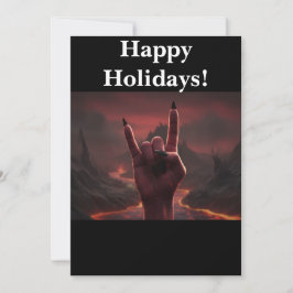 Tarjeta Festiva Satanic Happy Holidays