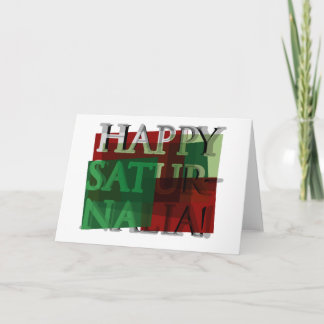 Tarjeta Festiva ¡Saturnalia feliz! 01