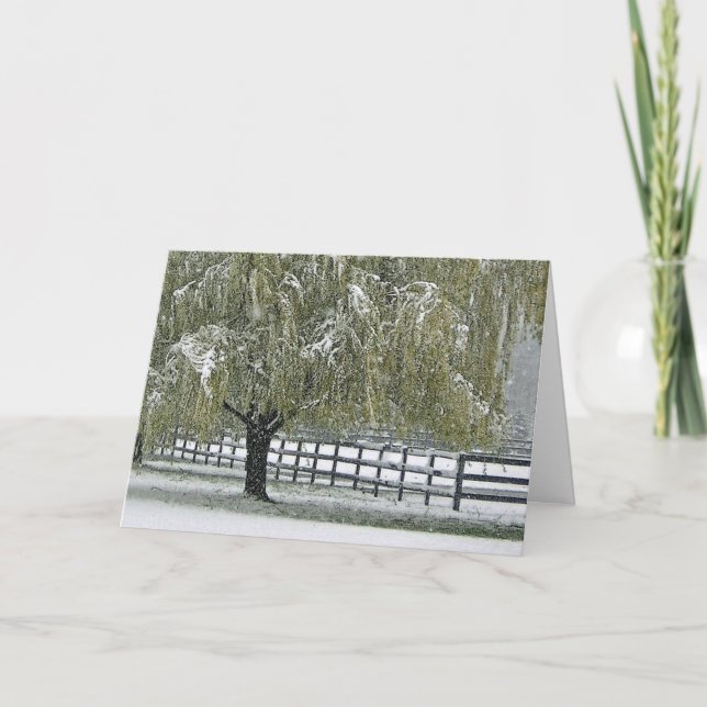 Tarjeta Festiva Sauce del invierno (Anverso)