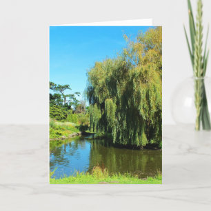 Tarjeta Festiva Sauce y lago que lloran