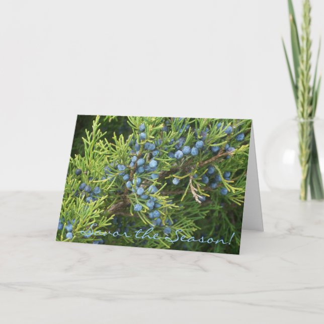 Tarjeta Festiva Savor la estación (Anverso)