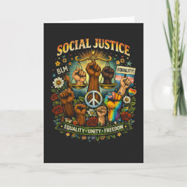 Tarjeta Festiva Scales of Justice
