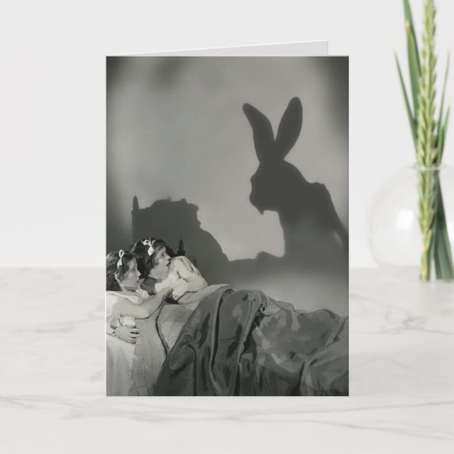 Tarjeta Festiva Scary Easter Bunny (Anverso)
