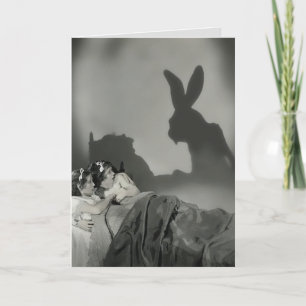 Tarjeta Festiva Scary Easter Bunny