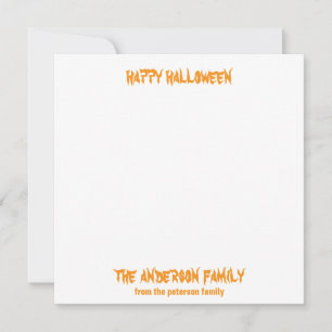 Tarjeta Festiva Scary Happy Halloween