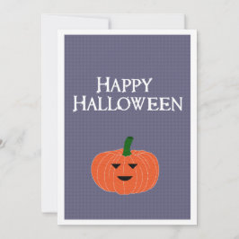 Tarjeta Festiva Scary Jack O Lantern Personalizado Naranja