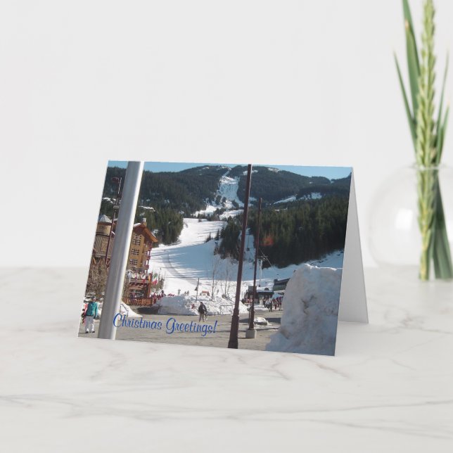 Tarjeta Festiva Scene in Whistler (Anverso)