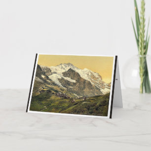 Tarjeta Festiva Scheidegg, hotel Jungfrau, Bernese Oberland, Switz