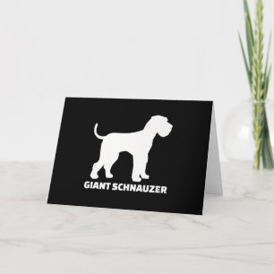 Tarjeta Festiva schnauzer gigante premium